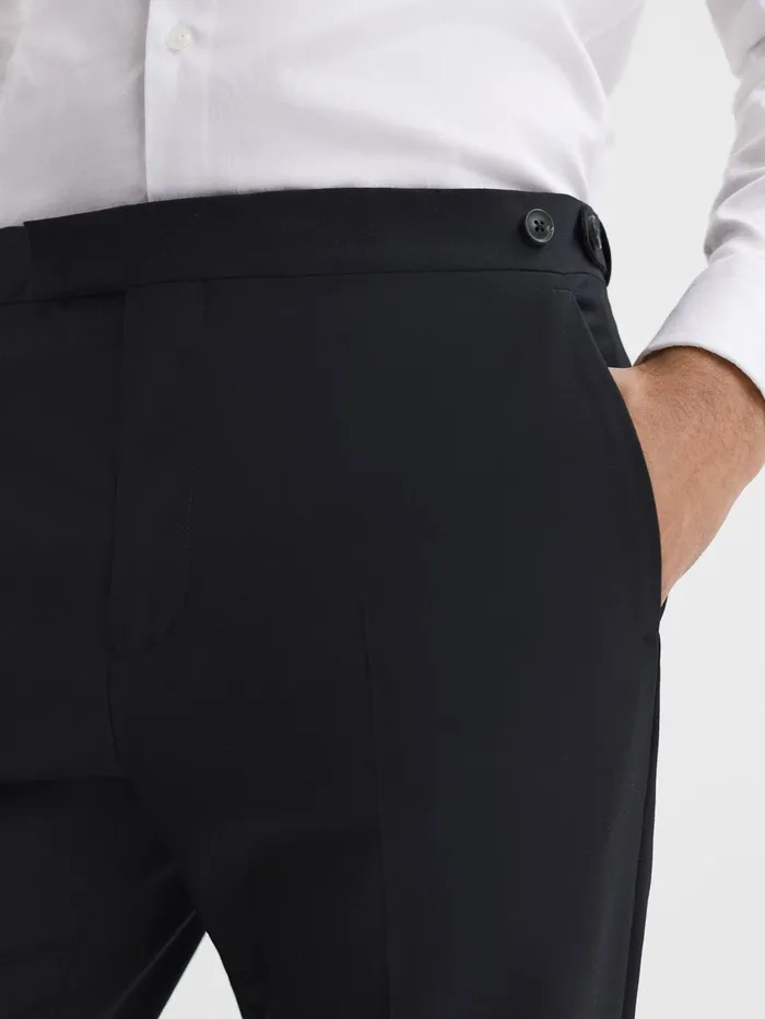 Reiss Suits and Tailoring Hope Modern Fit Travel Trousers Black 8211 Men
