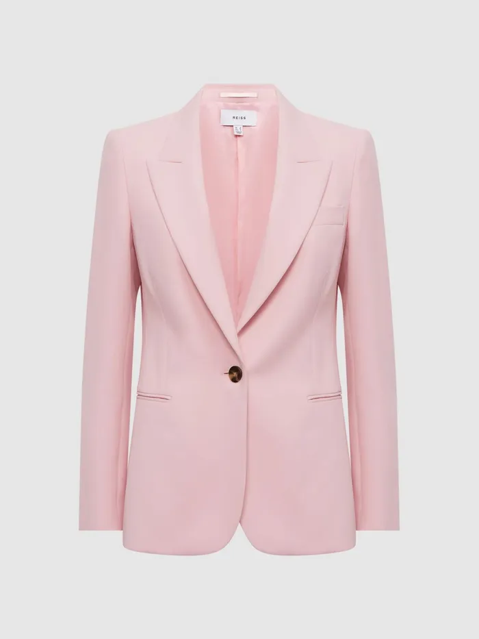 Reiss Suits and Tailoring Marina Single Breasted Blazer Pink 8211 Women