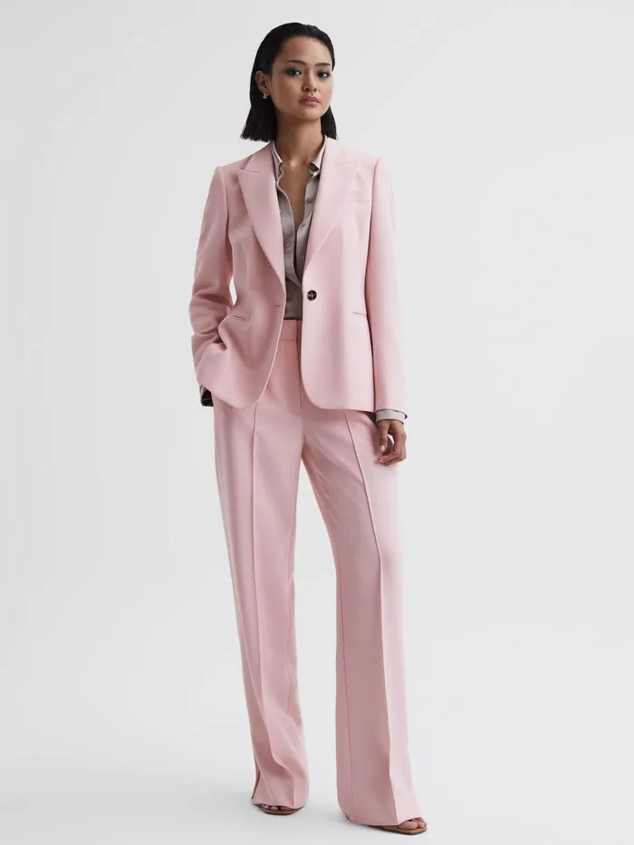 Reiss Suits and Tailoring Marina Single Breasted Blazer Pink 8211 Women