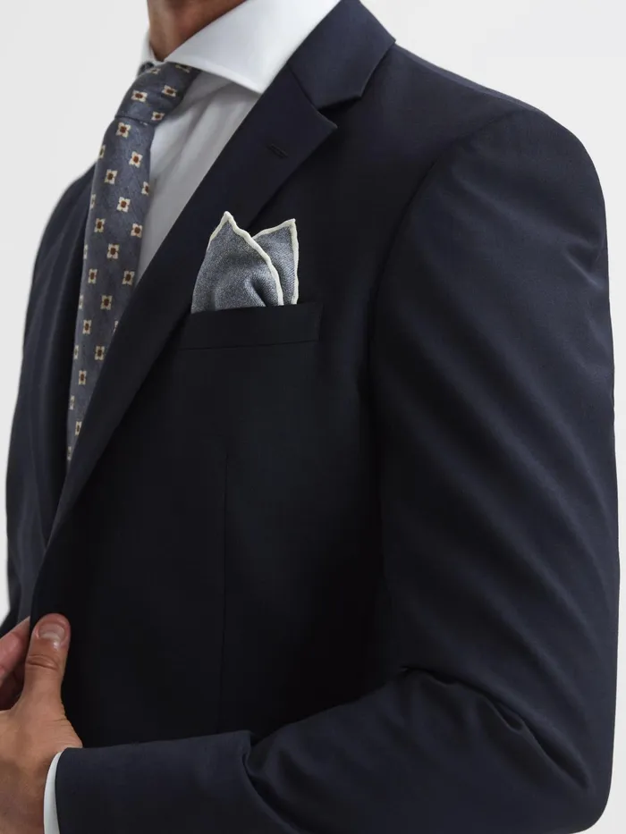 Reiss Suits and Tailoring Pray Slim Fit Single Breasted Wool Blazer Black 8211 Men