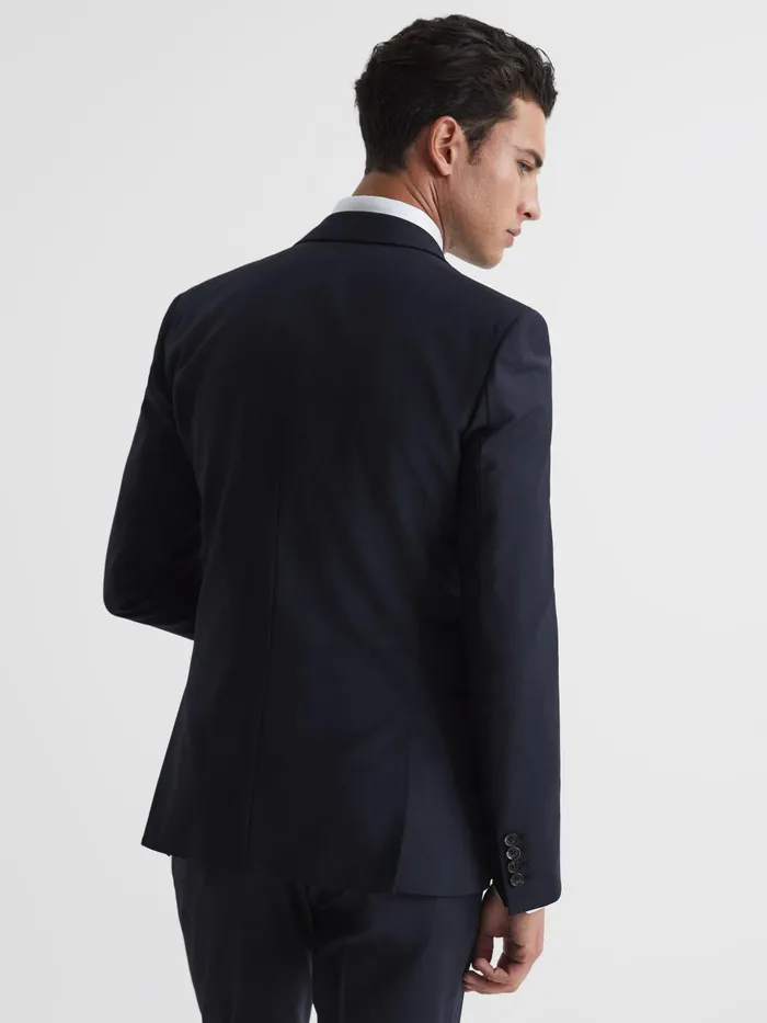 Reiss Suits and Tailoring Pray Slim Fit Single Breasted Wool Blazer Black 8211 Men
