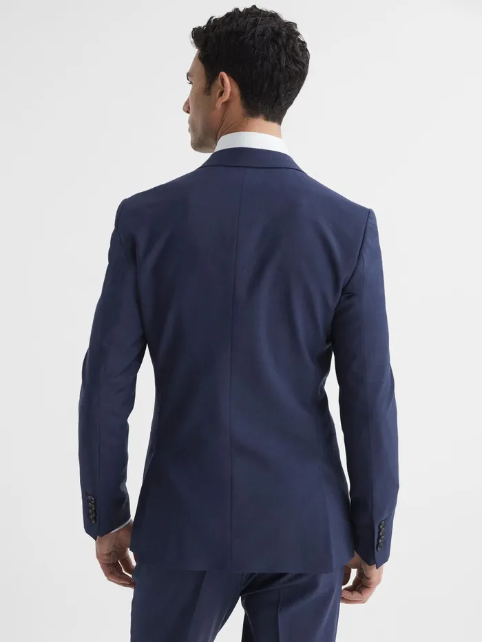 Reiss Suits and Tailoring Wish Slim Fit Single Breasted Wool Blend Blazer Bright Blue 8211 Men