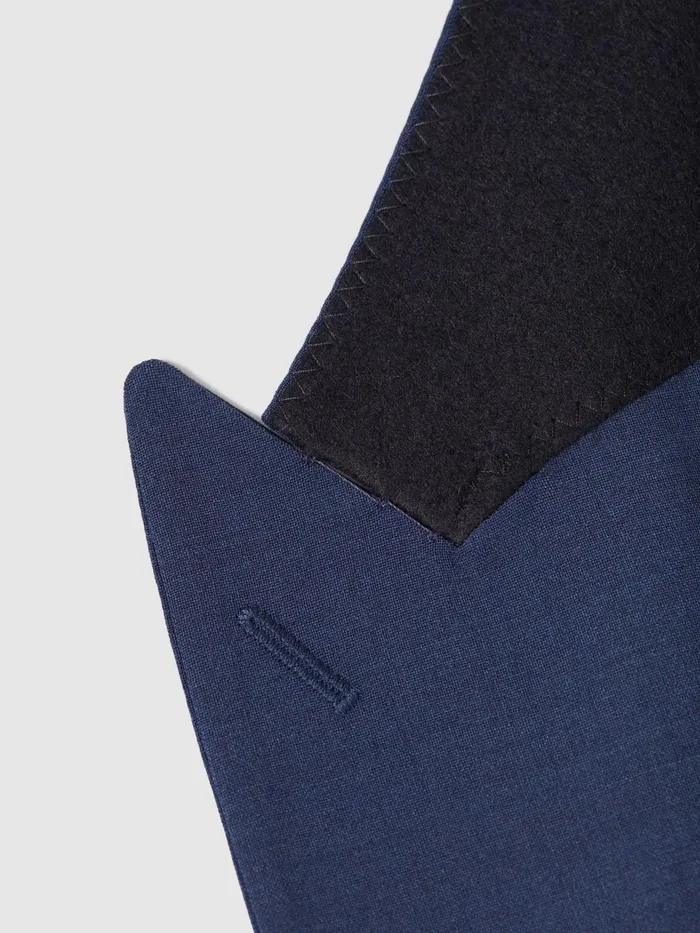 Reiss Suits and Tailoring Wish Slim Fit Single Breasted Wool Blend Blazer Bright Blue 8211 Men