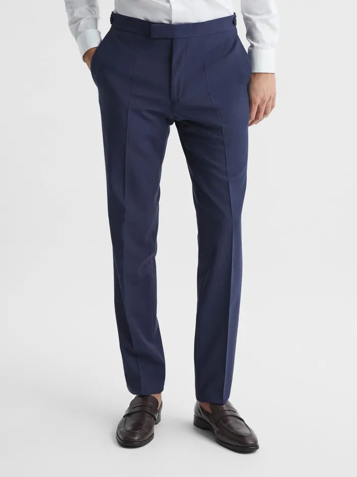 Reiss Suits and Tailoring Wish Slim Fit Wool Blend Trousers Bright Blue 8211 Men Reiss Suits and Tailoring Wish Slim Fit Wool Blend Trousers Bright Blue 8211 Men