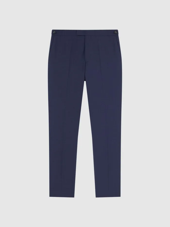 Reiss Suits and Tailoring Wish Slim Fit Wool Blend Trousers Bright Blue 8211 Men