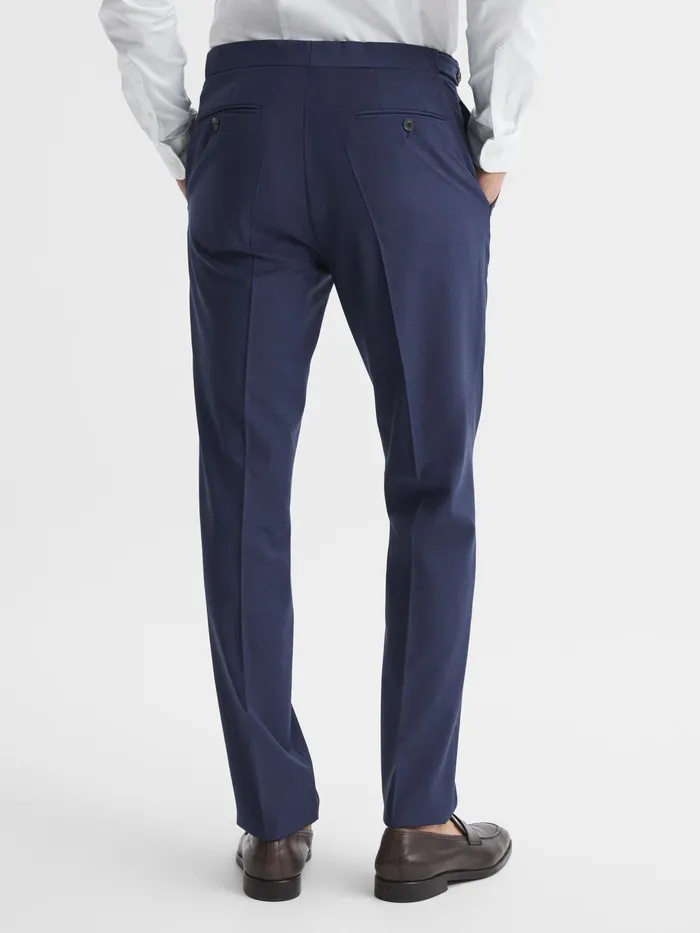 Reiss Suits and Tailoring Wish Slim Fit Wool Blend Trousers Bright Blue 8211 Men