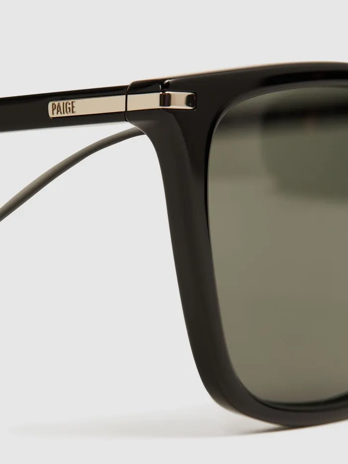 Reiss Sunglasses Blake Paige Square Acetate Frame Sunglasses Black 8211 Men
