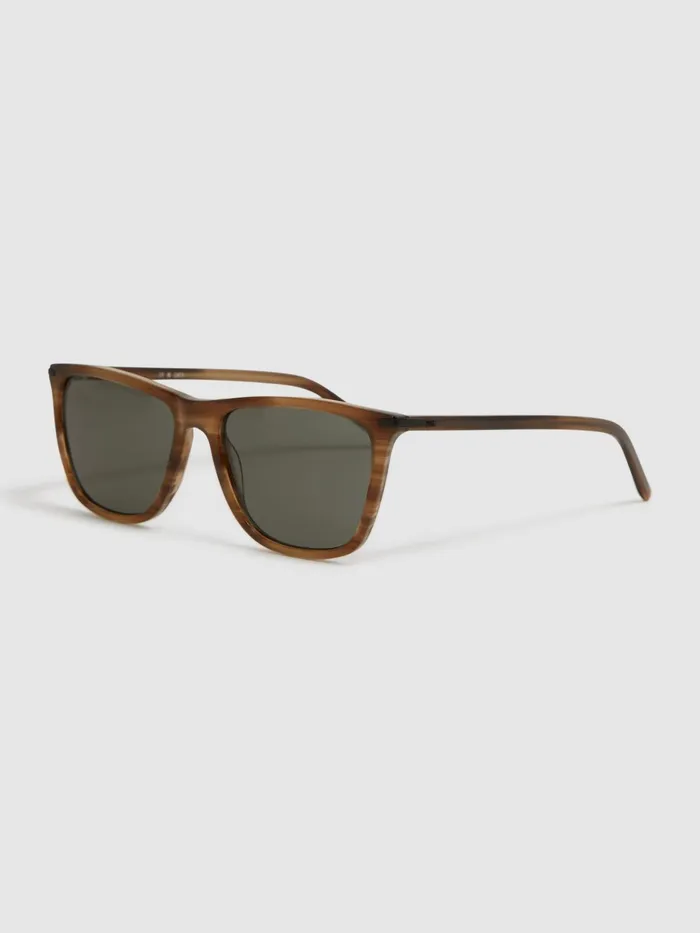 Reiss Sunglasses Blake Paige Square Acetate Frame Sunglasses Chocolate 8211 Men