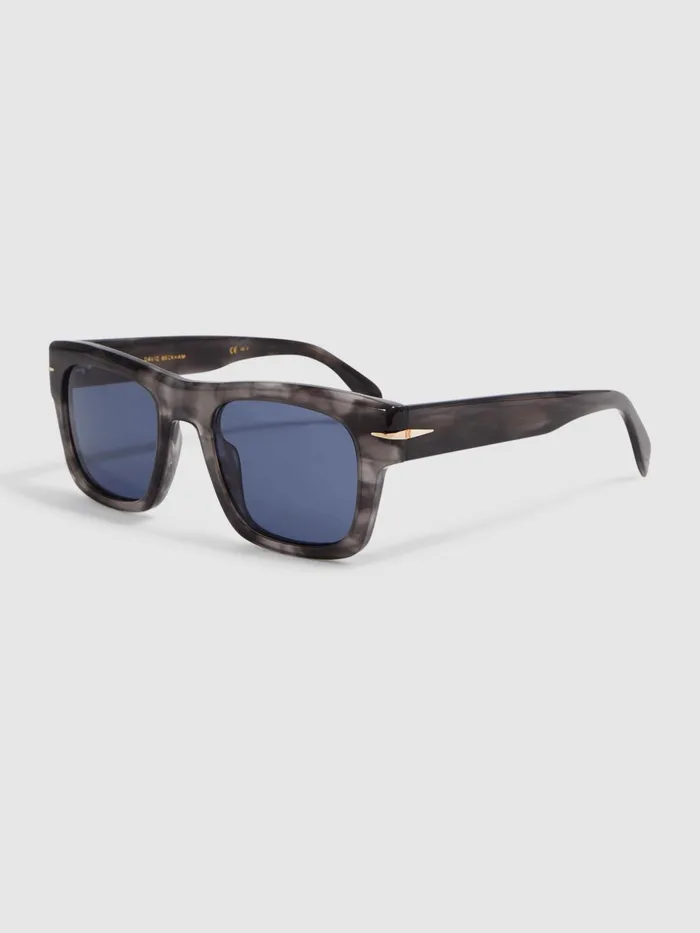 Reiss Sunglasses David Beckham Eyewear By David Beckham Squared Mottled Sunglasses Grey 8211 Men