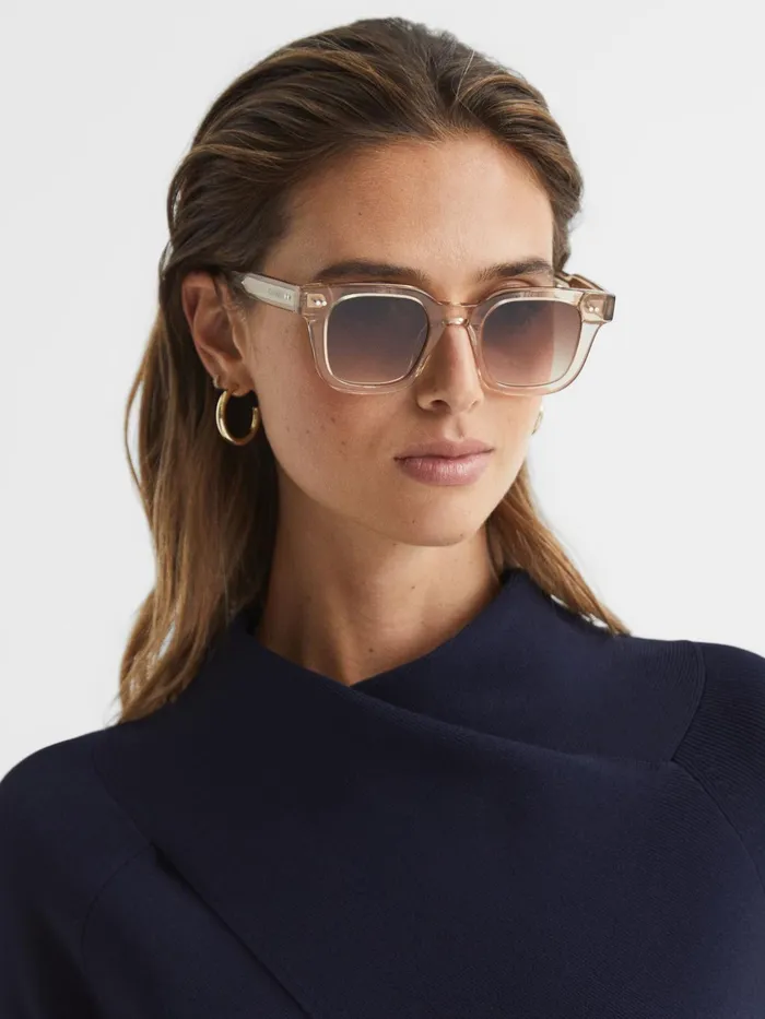 Reiss Sunglasses Four Chimi Square Frame Acetate Sunglasses Black 8211 Women