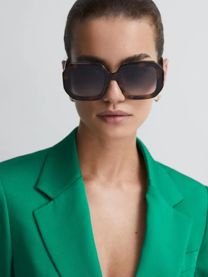 Reiss Sunglasses Missoni Eyewear Angular Tortoiseshell Sunglasses Tortoise 8211 Women