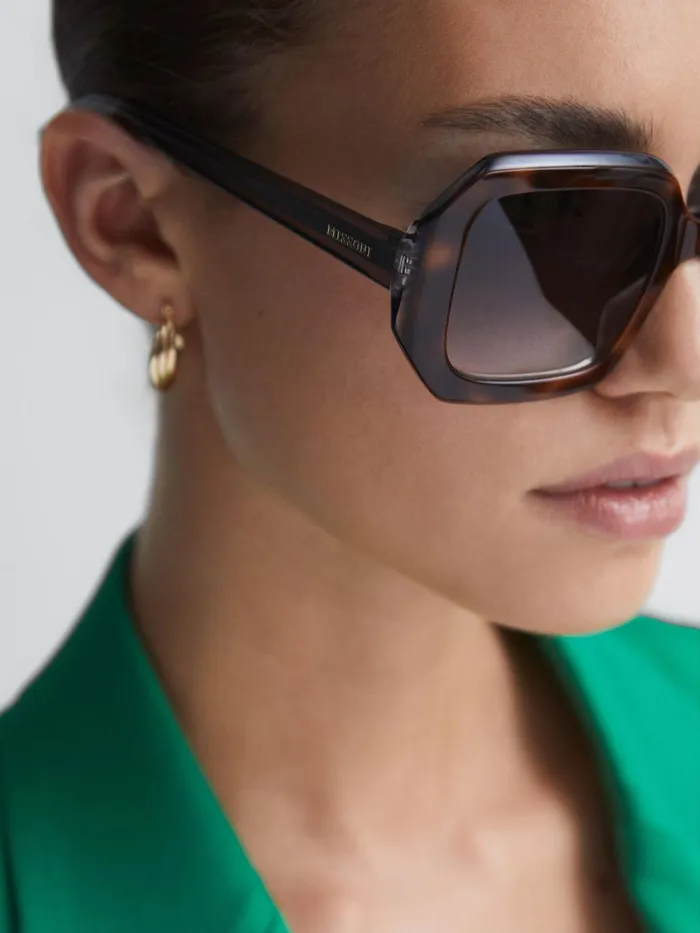 Reiss Sunglasses Missoni Eyewear Angular Tortoiseshell Sunglasses Tortoise 8211 Women