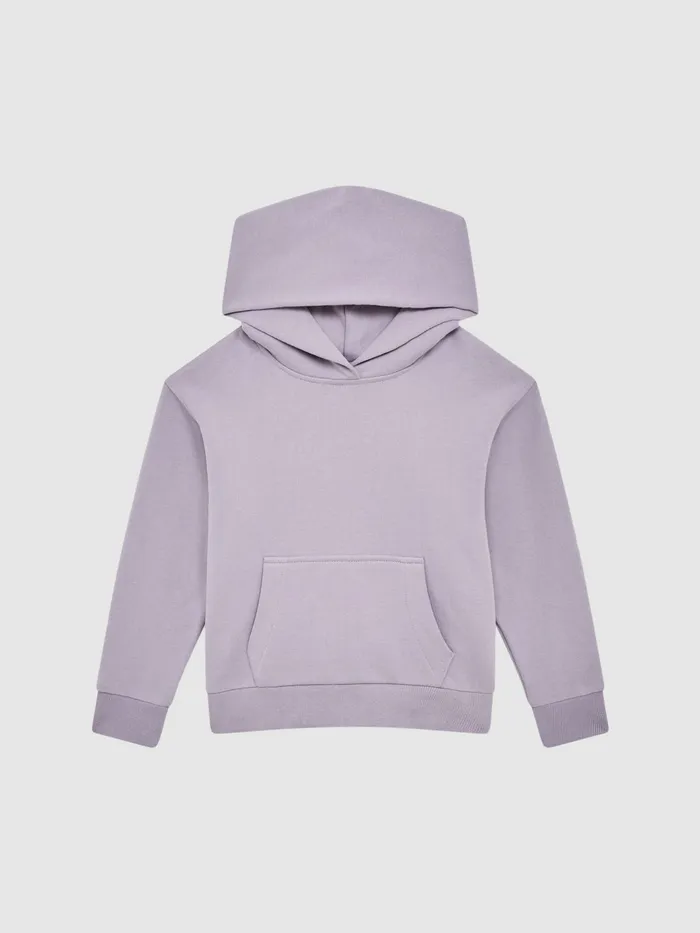 Reiss Sweats and Hoodies Alexander Oversized Cotton Jersey Hoodie Lilac 8211 Children