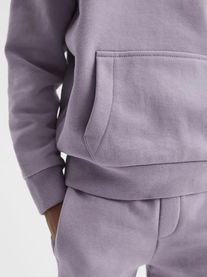 Reiss Sweats and Hoodies Alexander Oversized Cotton Jersey Hoodie Lilac 8211 Children