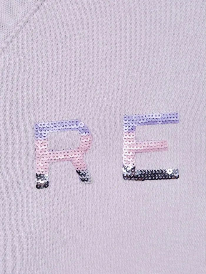 Reiss Sweats and Hoodies Bryony Sequin Crew Neck Jumper Lilac 8211 Children