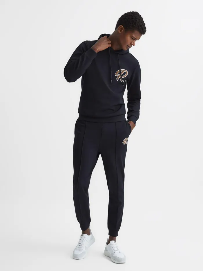 Reiss Sweats and Hoodies Fabien R Loungewear Hoodie Navy 8211 Men