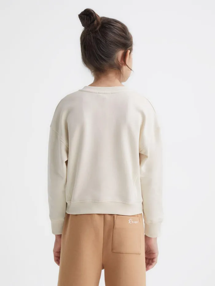 Reiss Sweats and Hoodies Natasha Fleece Crew Neck Jumper Oatmeal 8211 Children