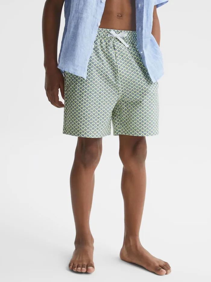 Reiss Swimwear Bay Starfish Print Swim Shorts Yellow 8211 Children