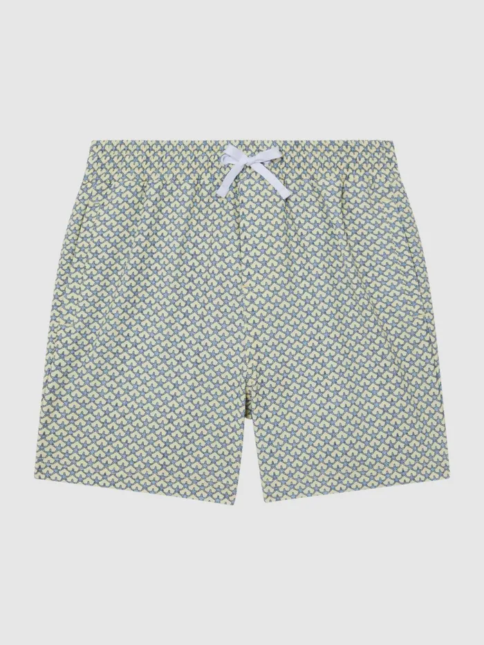 Reiss Swimwear Bay Starfish Print Swim Shorts Yellow 8211 Children