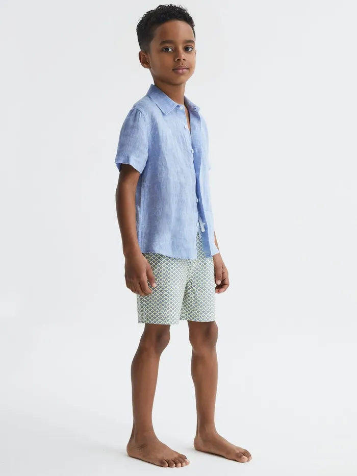 Reiss Swimwear Bay Starfish Print Swim Shorts Yellow 8211 Children