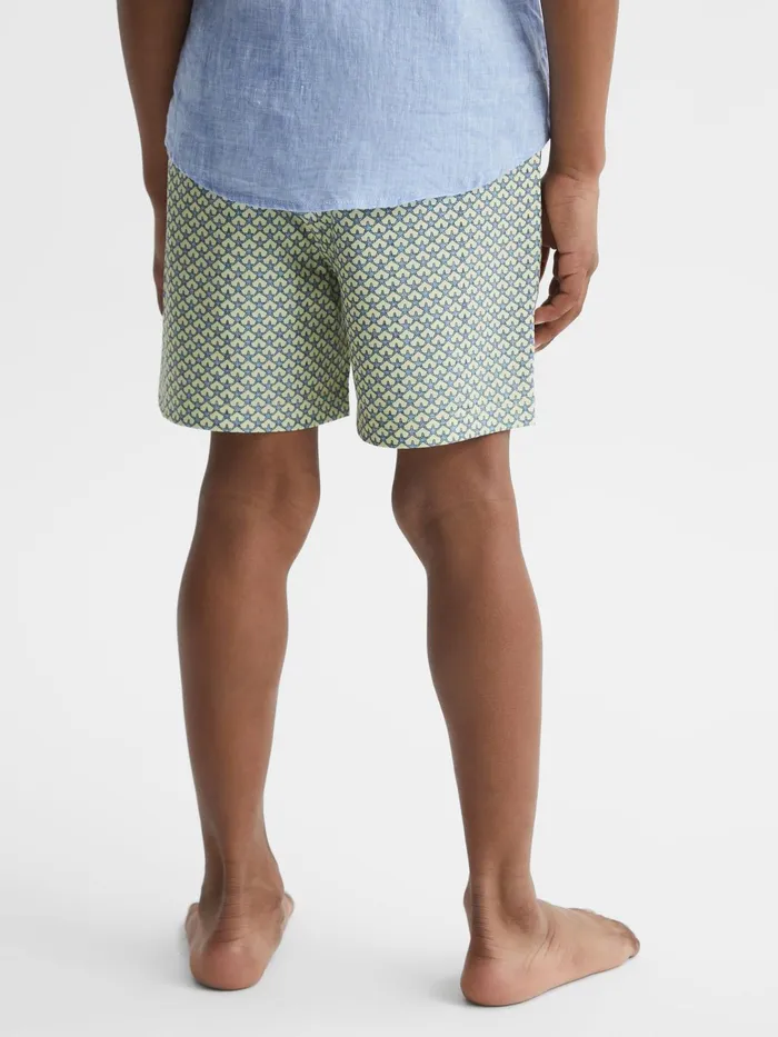 Reiss Swimwear Bay Starfish Print Swim Shorts Yellow 8211 Children