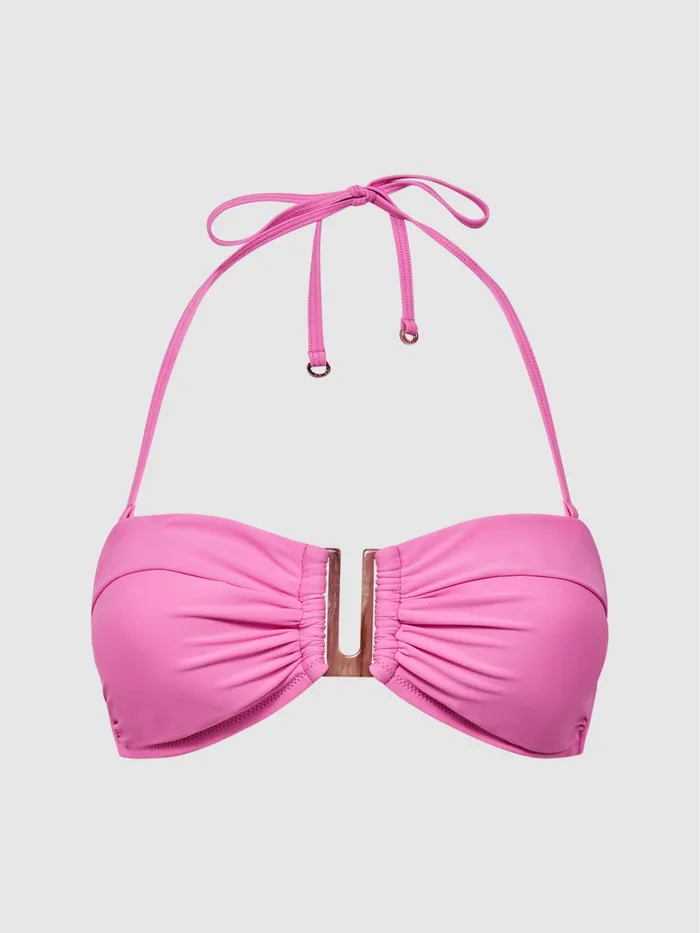 Reiss Swimwear Carina Bandeau Bikini Top Pink 8211 Women