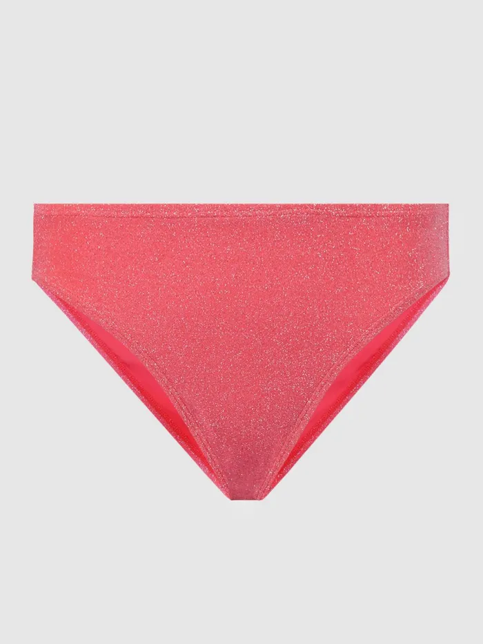 Reiss Swimwear Good American Sparkle Bikini Bottoms Bright Coral 8211 Women