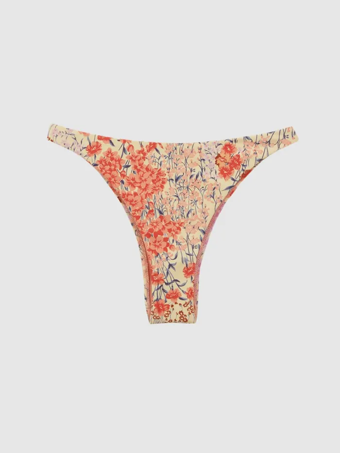 Reiss Swimwear Lola Floral Print Bikini Bottoms Pink Print 8211 Women