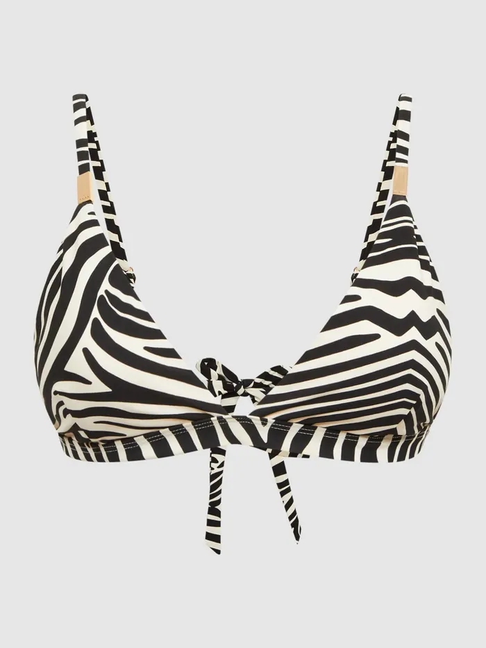 Reiss Swimwear Melody Zebra Print Bikini Top Blackwhite 8211 Women