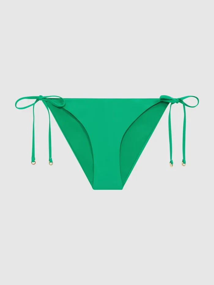 Reiss Swimwear Ripley Tie Side Bikini Bottom Bright Coral 8211 Women