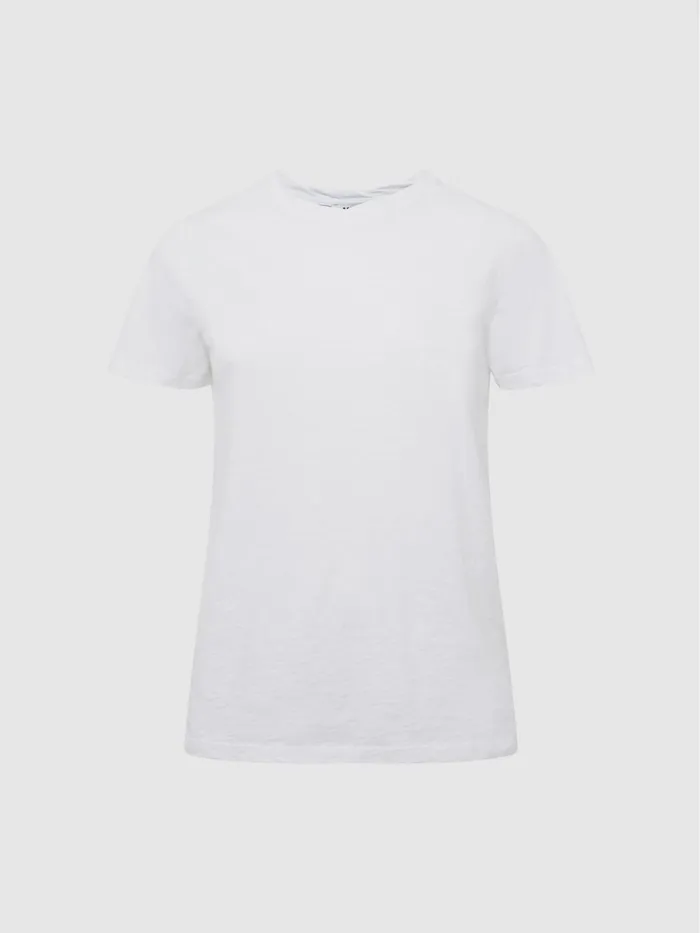 Reiss TShirts and Vests Joey Slub Cotton TShirt White 8211 Women