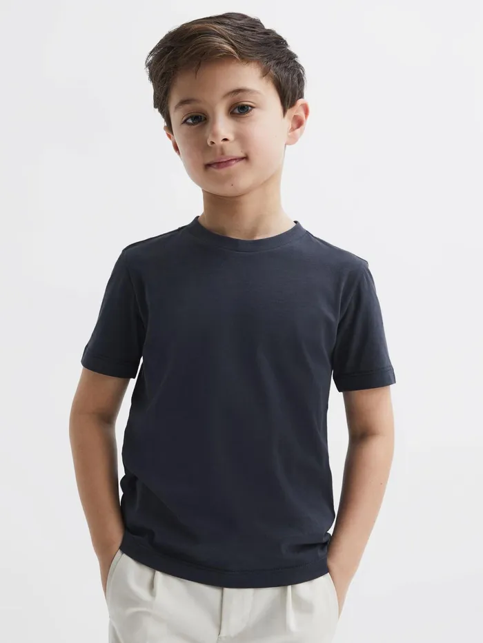 Reiss TShirts Bless Crew Neck TShirt Airforce Blue 8211 Children