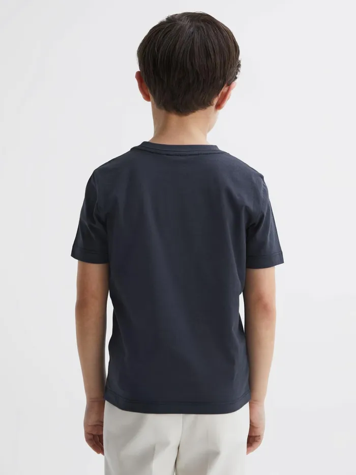 Reiss TShirts Bless Crew Neck TShirt Airforce Blue 8211 Children