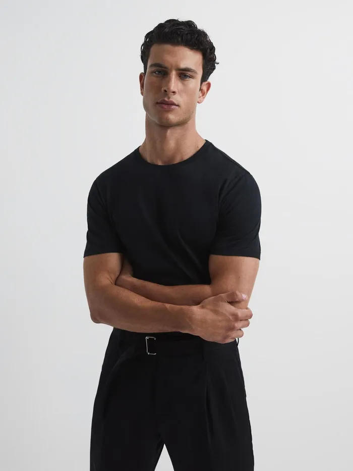 Reiss TShirts Bless Crew Neck TShirt Black 8211 Men