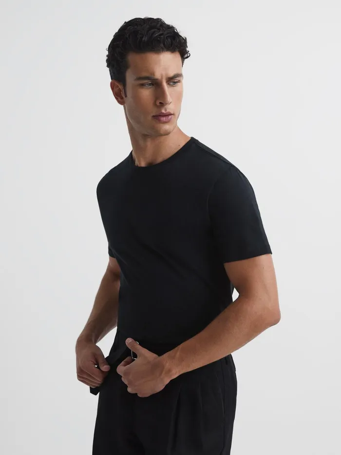 Reiss TShirts Bless Crew Neck TShirt Black 8211 Men