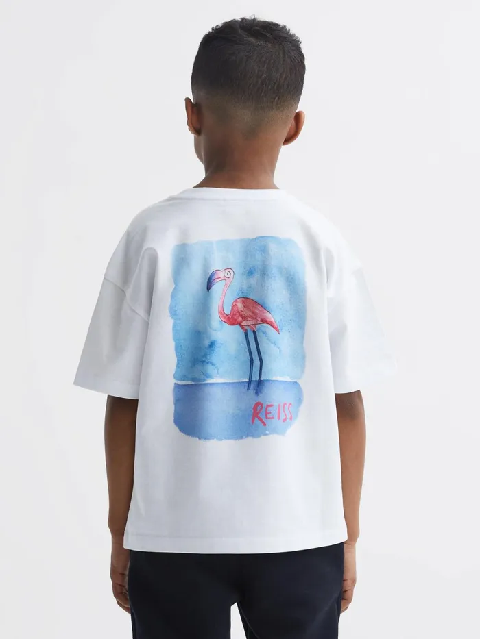 Reiss TShirts Paracas Motif Cotton TShirt White 8211 Children