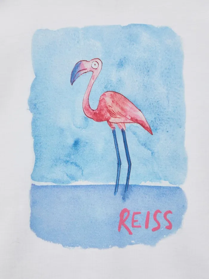 Reiss TShirts Paracas Motif Cotton TShirt White 8211 Children