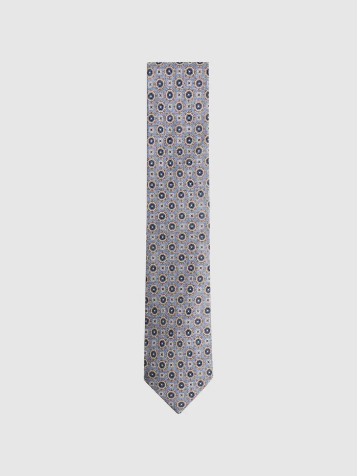 Reiss Ties and Pocket Squares Asolo Silk Medallion Print Tie Airforce Blue 8211 Men Reiss Ties and Pocket Squares Asolo Silk Medallion Print Tie Airforce Blue 8211 Men
