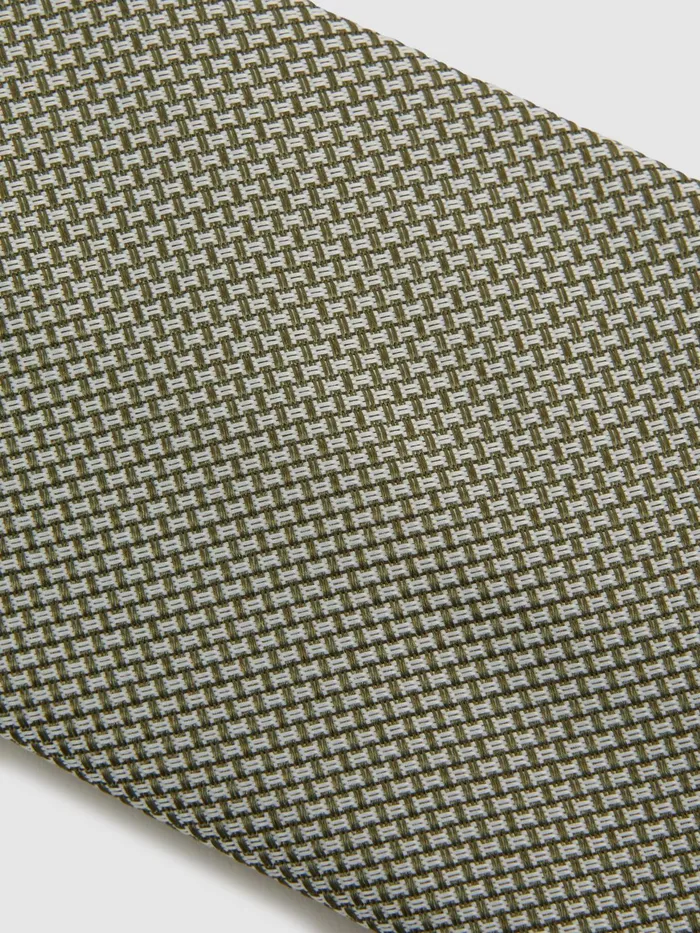 Reiss Ties and Pocket Squares Ceremony Textured Silk Tie Soft Sage 8211 Men
