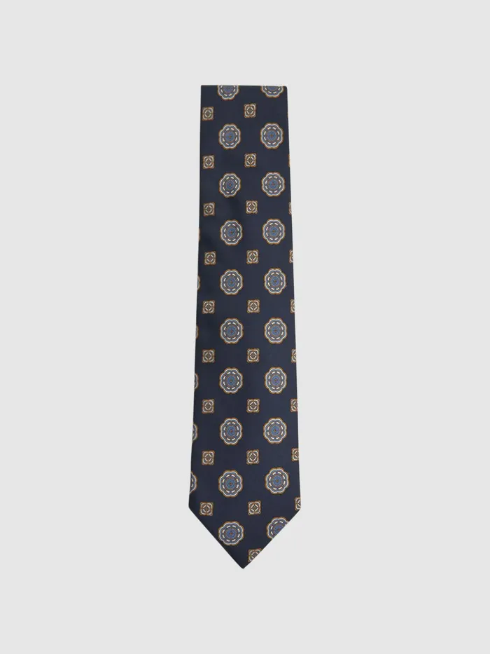 Reiss Ties and Pocket Squares Imperio Medallion Printed Silk Tie Chocolate 8211 Men Reiss Ties and Pocket Squares Imperio Medallion Printed Silk Tie Chocolate 8211 Men