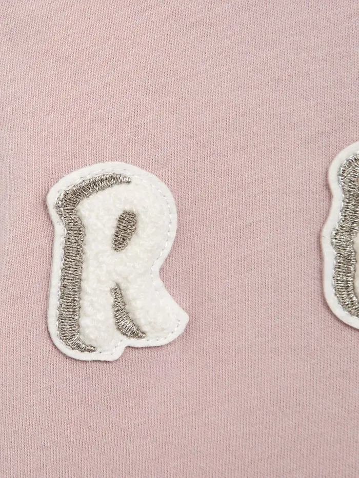 Reiss Tops and Tshirts Bobbi Motif Crew Neck TShirt Pale Pink 8211 Children