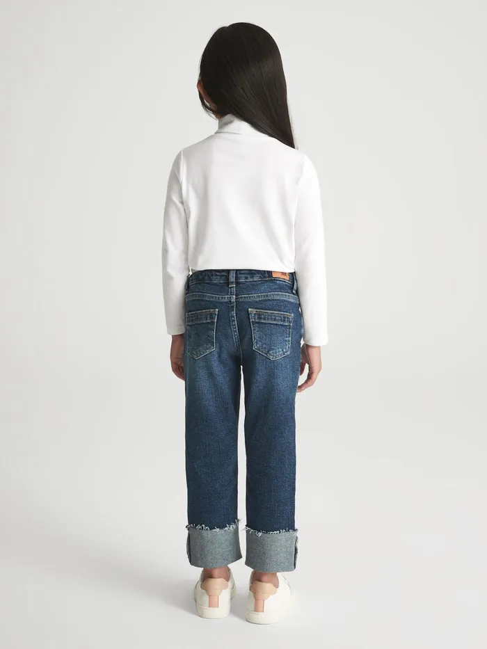 Reiss Tops and Tshirts Carey Roll Neck Long Sleeve Top Ivory 8211 Children