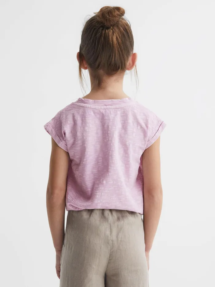 Reiss Tops and Tshirts Freddie Jersey VNeck TShirt Lilac 8211 Children