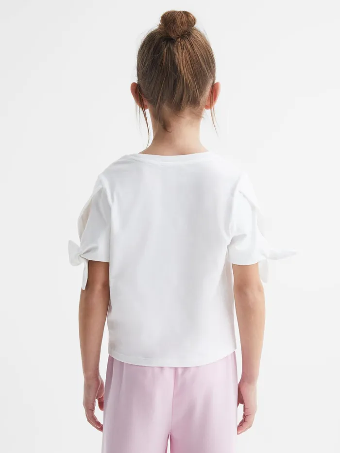 Reiss Tops and Tshirts Tally Printed Cotton TShirt Pink Print 8211 Children