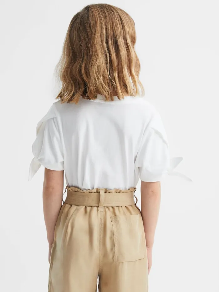 Reiss Tops and Tshirts Tally Printed Cotton TShirt White 8211 Children