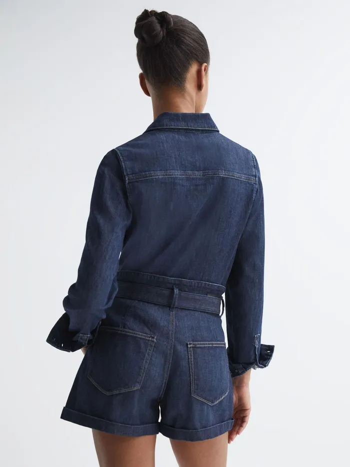 Reiss Tops Belize Paige Denim Shirt Rena 8211 Women