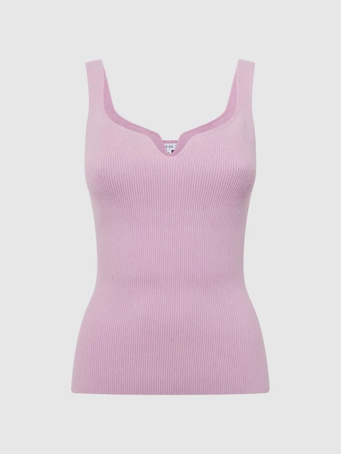 Reiss Tops Daisy Sweetheart Neck Top Black 8211 Women