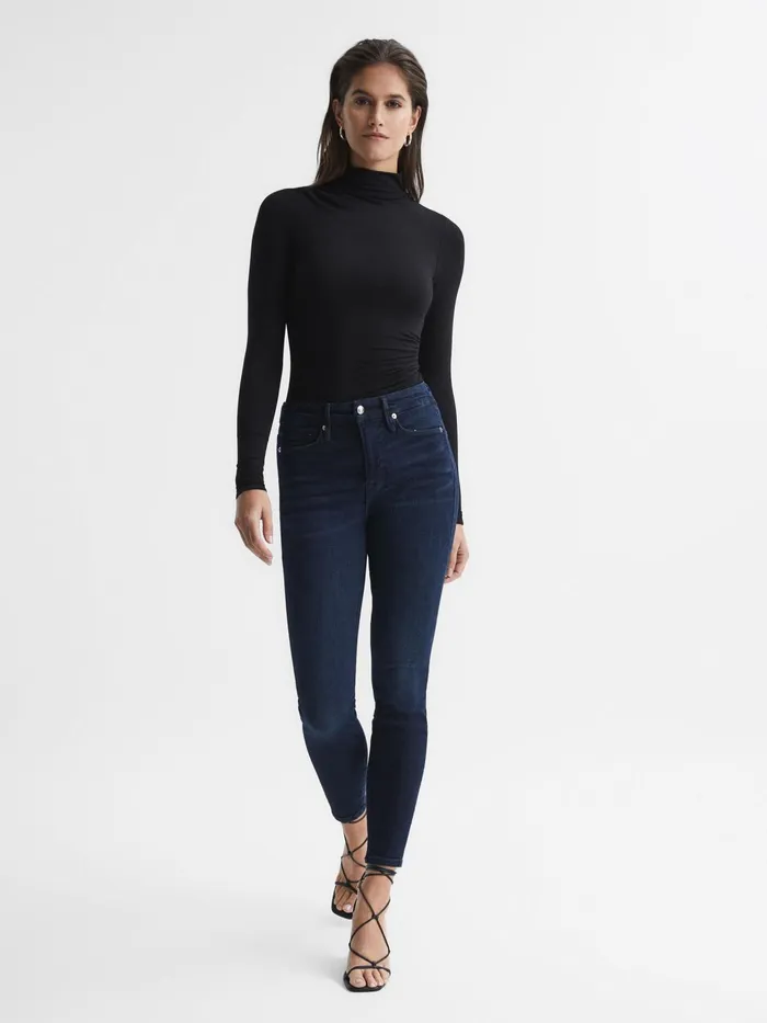 Reiss Tops Good American Turtleneck Bodysuit Black 8211 Women