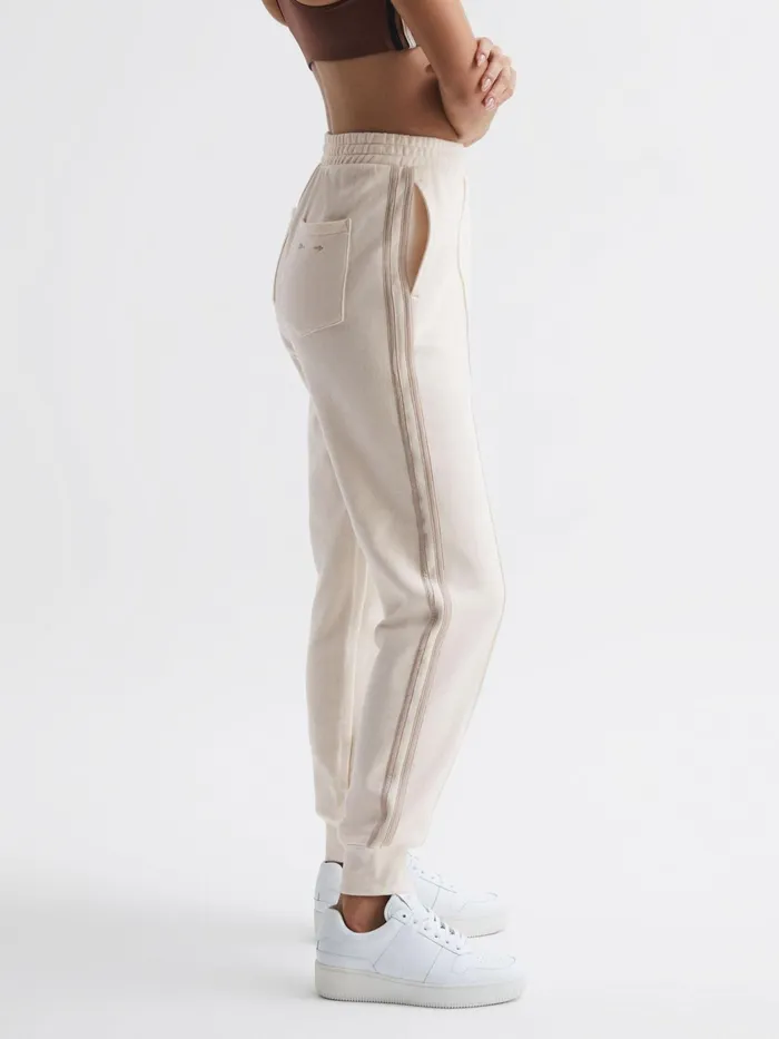 Reiss Trousers Baja Blair The Upside Side Stripe Joggers Natural 8211 Women