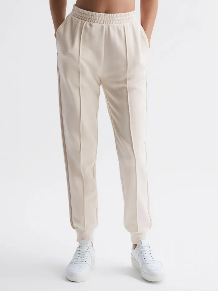 Reiss Trousers Baja Blair The Upside Side Stripe Joggers Natural 8211 Women
